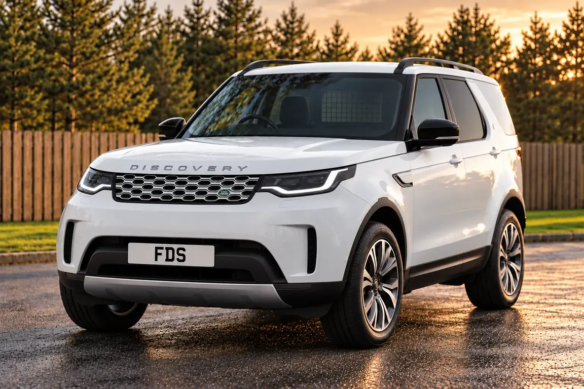 Discovery Commercial SE in Fuji White with its factory exterior. Illustrative; the rear-seat conversion is not shown.